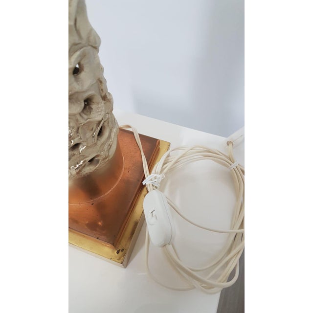 Brutalist Table Lamp in Silver-Plated Aluminum by Willy Luyckx for Aluclair, 1960s For Sale - Image 6 of 13