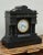 Antique Art Deco Mantel Clock in Marble, 1920s, Set of 3 For Sale - Image 3 of 12