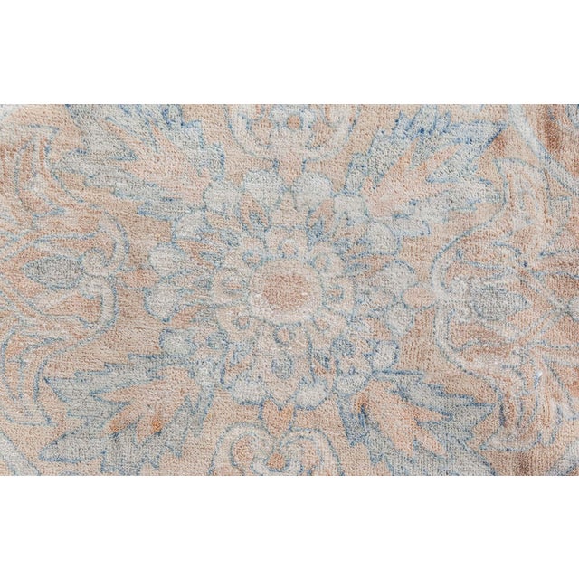 Textile 1910s Persian Kirman Rug For Sale - Image 7 of 9