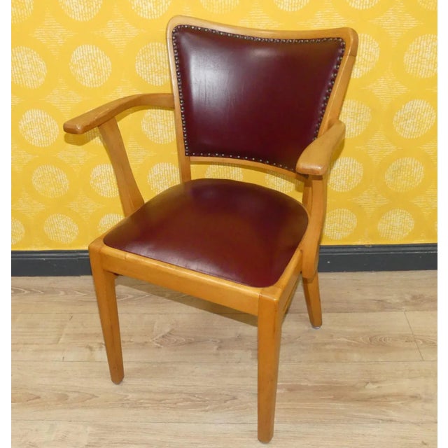 Vintage Armchair in Skai and Leather, 1960s For Sale - Image 11 of 11