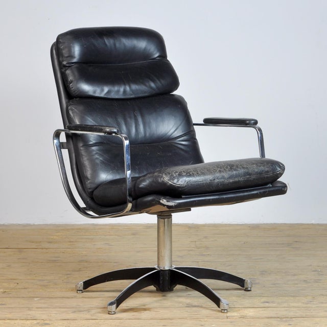 Leather Lounge Chair, 1970s For Sale - Image 12 of 12