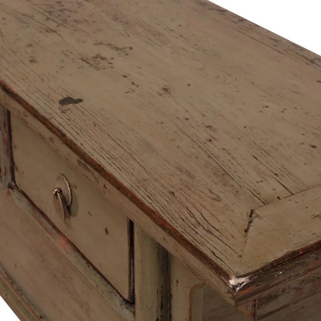 1920s Grey Lacquer Two Drawer Side Table, 1920s For Sale - Image 5 of 6