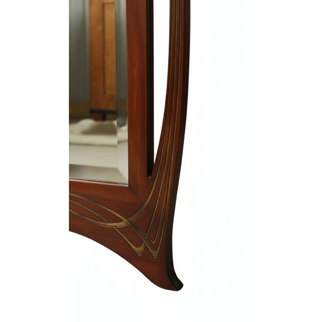 Art Nouveau Nancy School Carved Gilded Mirror with Chrysanthemum Decoration, France, 1900s For Sale - Image 13 of 18