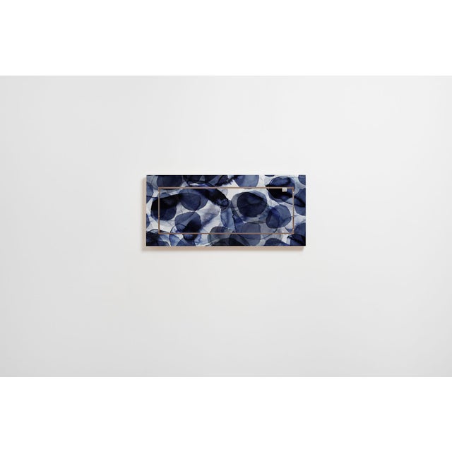 Not Yet Made - Made To Order 60×27-1 Fläpps Shelf in Bubbles Indigo by Pattern Studio for Ambivalenz For Sale - Image 5 of 5
