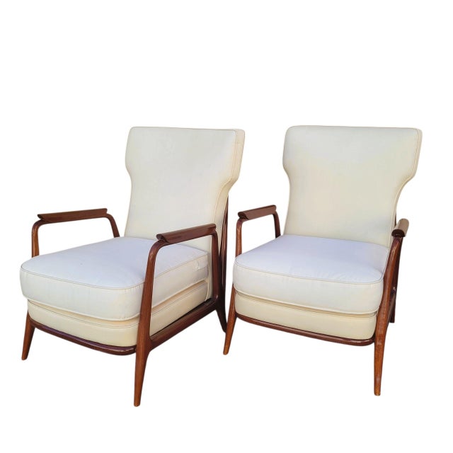 Set of Lounge Chairs in the style of G Scapinelli For Sale - Image 13 of 13
