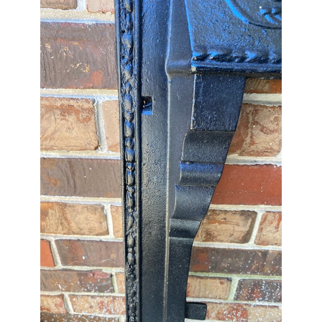 1940s 1940s Fleur De Lis Fireplace Surround For Sale - Image 5 of 15