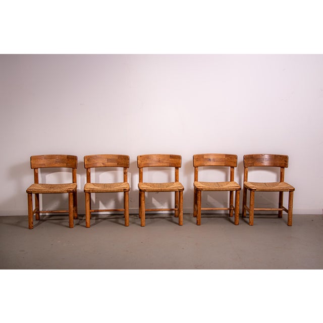 Pine and Chord Chairs by Rainer Daumiller, 1985, Set of 5 For Sale - Image 11 of 11