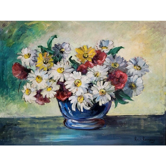 Rosier Bournay, Still Life with Flowers, 1800s, Oil on Canvas, Framed For Sale - Image 4 of 5