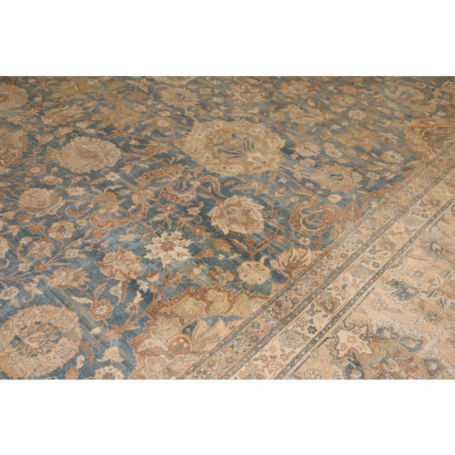 Zabihi Collection Oversize Antique Persian Tabriz Rug For Sale - Image 4 of 10