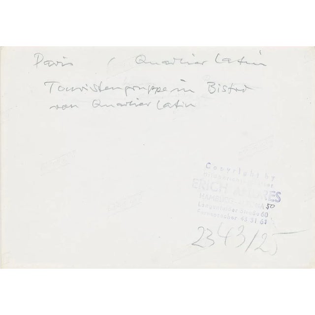 Silver Gelatine Print by Erich Andres, ca 1950. Andres was born 1905 in Germany and passed away 1992. He started his...