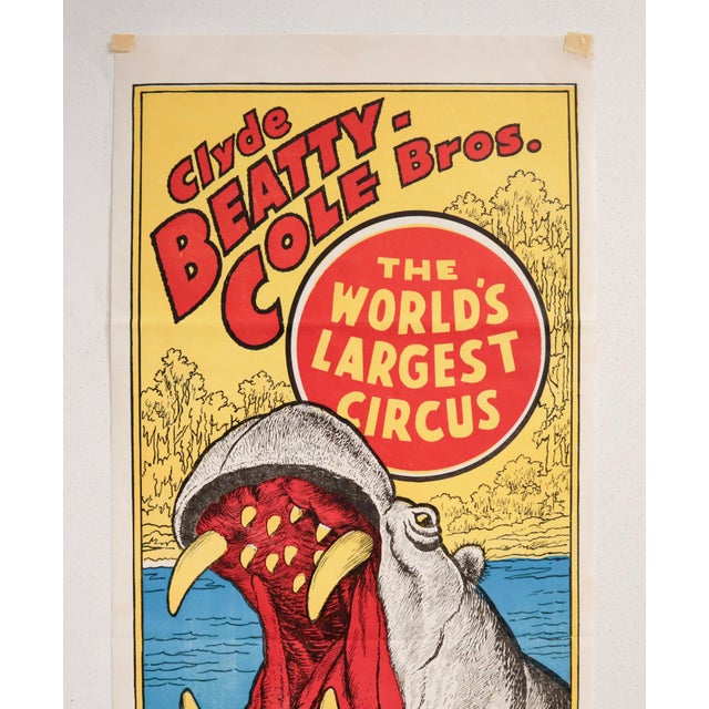 Date: 1940s Size: 14 x 35 inches Artist: Roland Butler About the Artist : Roland Butler was an American circus press agent...