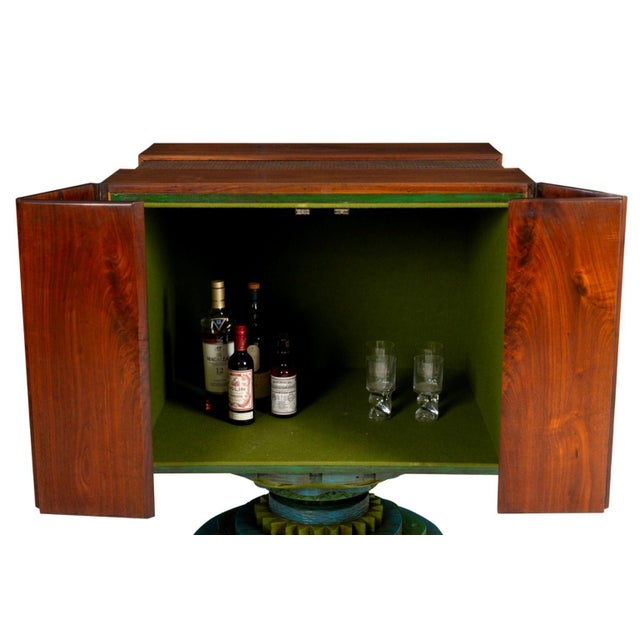 1965 Phillip Lloyd Powell Rotating Walnut Case/Bar For Sale In Chicago - Image 6 of 9