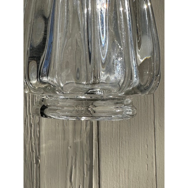 American Vintage Brass Semi Flush Mount Fixture With Vintage Glass Shade For Sale - Image 3 of 5