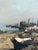 Ezelino Briante, Port de pêche animé, Oil on Wood, Framed For Sale - Image 5 of 10