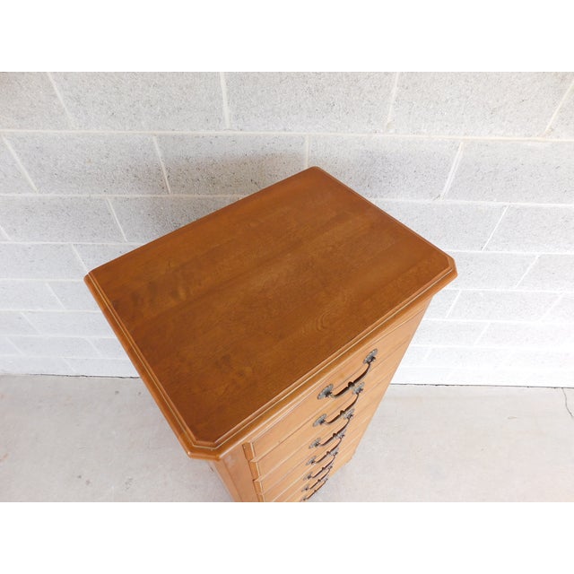 Ethan Allen Country French Lingerie Chest 26-5224 Finish 246 Solid Birch Wood Construction, 7 Dovetailed Drawers, 54.25"H,...