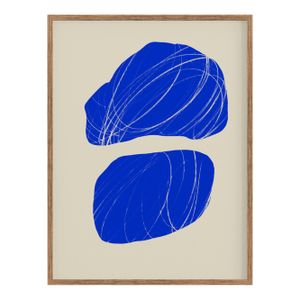 Contemporary Blue Abstract Giclee Print