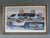 COTTAGES BY QUIET WATER Size: 15.4 x 23.2 inches (including frame) Oil on canvas A gentle mid-century scene that unfolds...