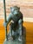 Pair of Maitland-Smith Sculptural Figurative Verdigris Patina Monkey Candlesticks For Sale In Naples, FL - Image 6 of 12