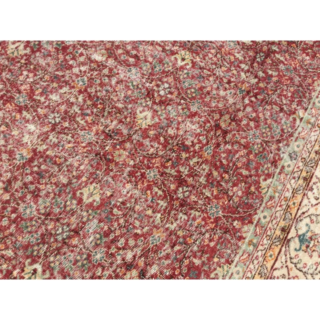 1940s Oversized Vintage Hand Knotted Oushak Rug - 146" X 170" For Sale - Image 5 of 12