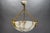 White Alabaster and Bronze Three-Light Pendant Chandelier, France, 1920s For Sale - Image 14 of 18