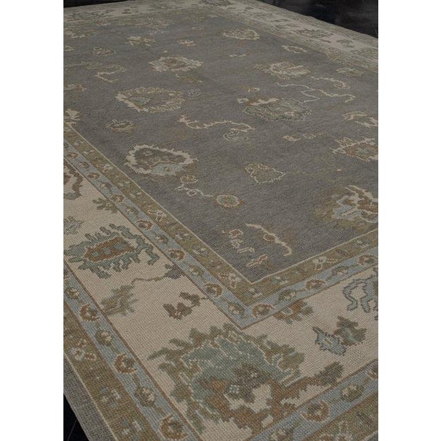 2010s Turkish Oushak Rug 9' x 12'4" For Sale - Image 5 of 10