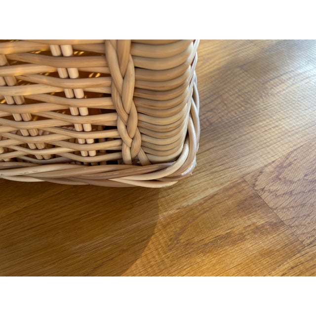 Wicker Jennifer Lounge Chair Attributed to Michael Taylor For Sale - Image 10 of 11