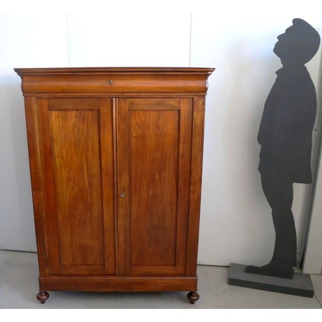 CODE 2763 Antique solid cherry sideboard, mid-19th century Solid cherry sideboard. Antique, mid-19th century. Origin:...
