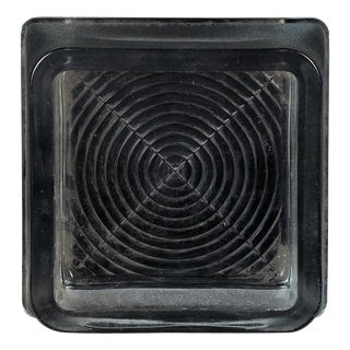 Vintage Geometric Opaque Glass Ashtray from Fidenza, Italy, 1960s For Sale