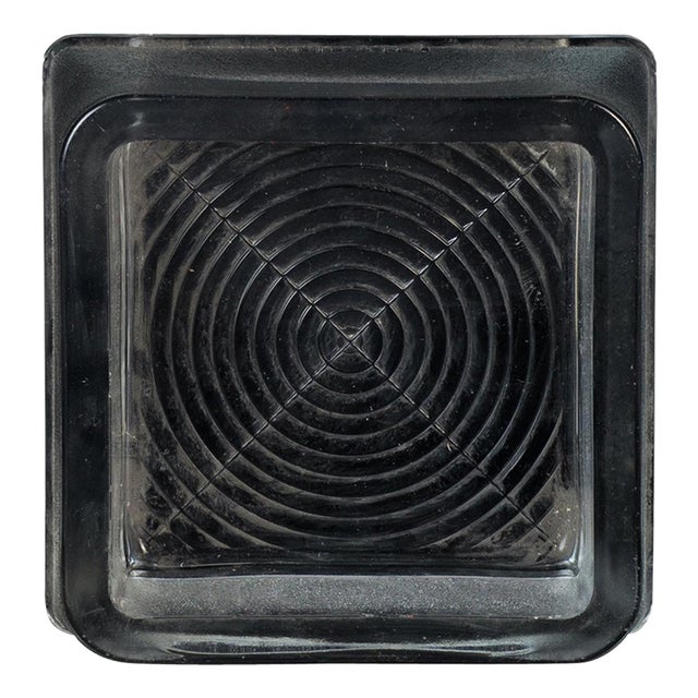 Vintage Geometric Opaque Glass Ashtray from Fidenza, Italy, 1960s For Sale