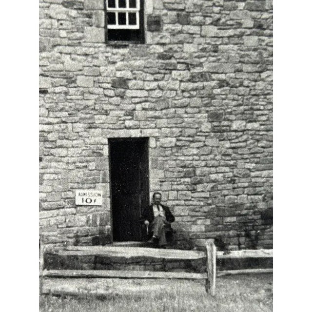 American Rare George Washington's Gristmill – Original Vintage Black & White Photograph c.1930s Colonial Revival Era For Sale - Image 3 of 11