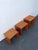 Danish Modern Waterfall Teak Wood Veneer Nesting Side End Tables 3pc Set 6650 For Sale - Image 4 of 15