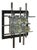 Vintage Murano Glass and Steel Wall Lamp by Albano Poli for Poliarte, Italy, 1960s For Sale