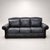 Loom Shadow Heritage Black Leather Sofa For Sale In Miami - Image 6 of 12