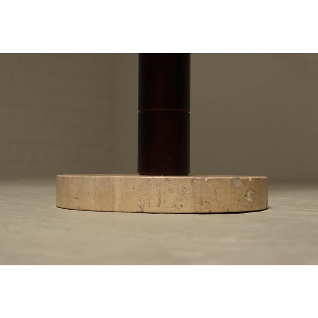 Stained Ash and Travertine Coat Stand in the style of Ettore Sottsass, 1980s For Sale - Image 9 of 10