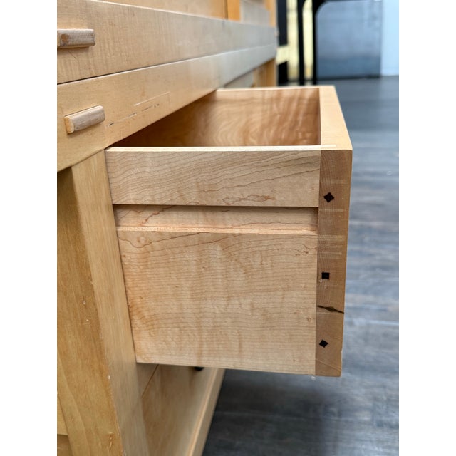 Berkeley Mills Maple Audio/Visual Tansu Cabinet For Sale - Image 11 of 12