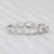 2020s New 0.15ctw Diamond Ring 14k White Gold Size 6.5 Band Wedding Stackable For Sale - Image 5 of 7