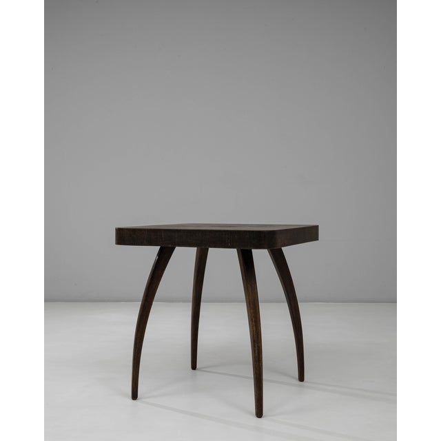 Mid 20th Century 1960s Czech Black Patinated Spider Table By J. Halabala For Sale - Image 5 of 18