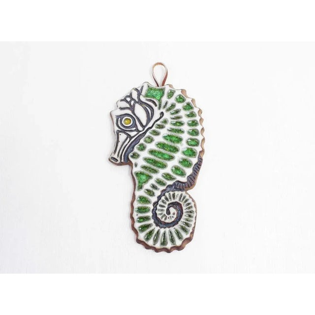Glazed Terracotta Seahorse by Victoria Littlejohn, 1970 For Sale - Image 9 of 9