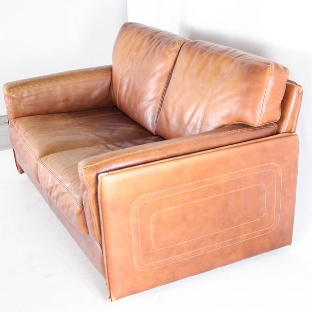 Vintage Two-Seater Sofa in Leather from Roche Bobois, 1970s For Sale - Image 13 of 18