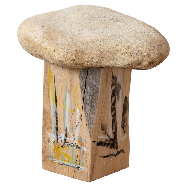 Wood Primitif Sculpture in Fire-Treated Wood by Jean-Baptiste Van Den Heede For Sale - Image 7 of 7