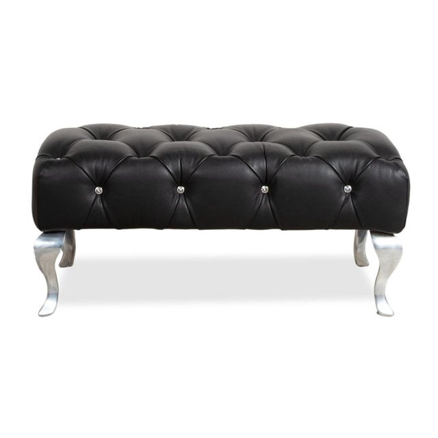 Marilyn Leather Stool in Black from Bretz For Sale - Image 9 of 12