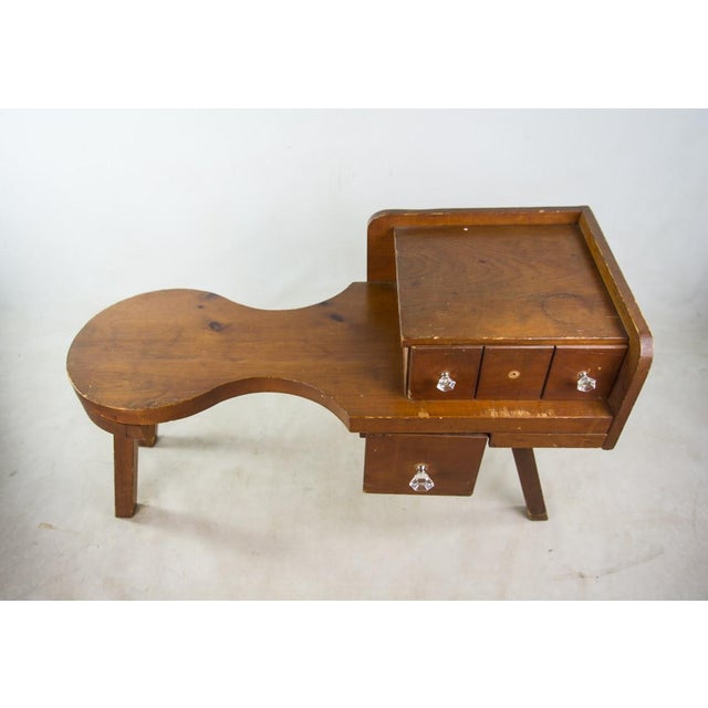 Vintage Walnut Cobblers Bench & Table Chairish