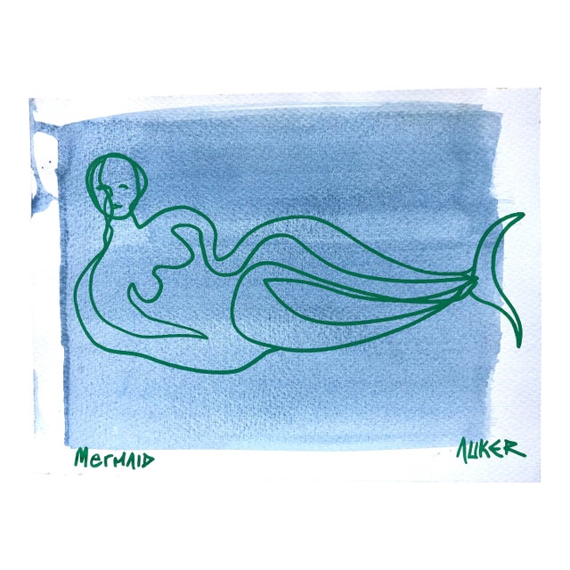 “Mermaid” Original Artwork by CL Auket For Sale
