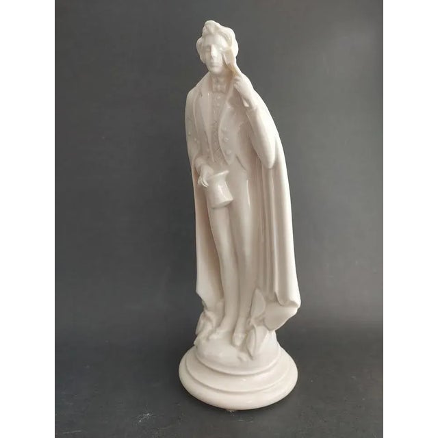 Vintage German Taube Porcelain Victorian Courting Bowing Male Figurine For Sale - Image 10 of 10
