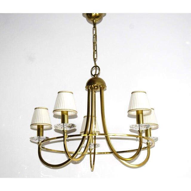 Art Nouveau Chandelier, 1970s For Sale - Image 9 of 9