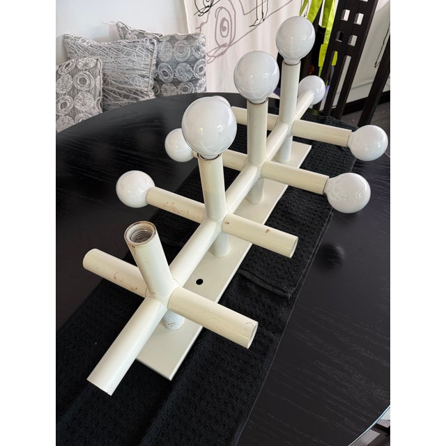 1970s Mid-Century Modern Dorner Custom 14-Light Tubular/Globe Chandelier For Sale - Image 11 of 11