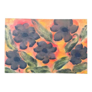 Vintage Floral Painting Wall Art For Sale