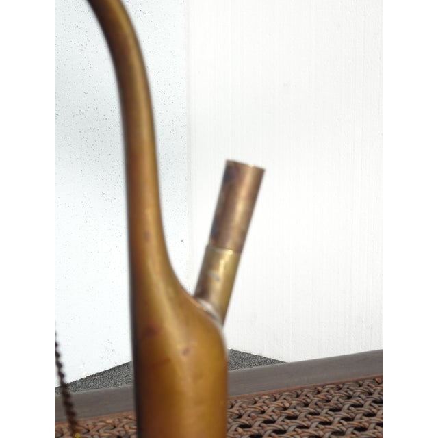 Vintage Chinese Brass Engraved Tobacco Pipe Collectible For Sale - Image 9 of 16