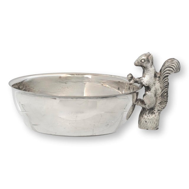 English Midcentury Silverplate Squirrel Trinket Dish For Sale - Image 3 of 4