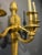 1940 Large French Gilt Bronze Sconces 3 Lights For Sale - Image 9 of 10